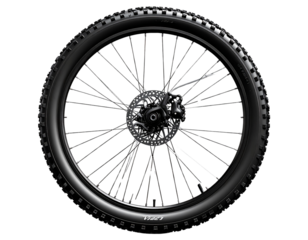 Classic Bicycle Wheel Isolated on White 