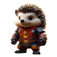 Cute armored hedgehog