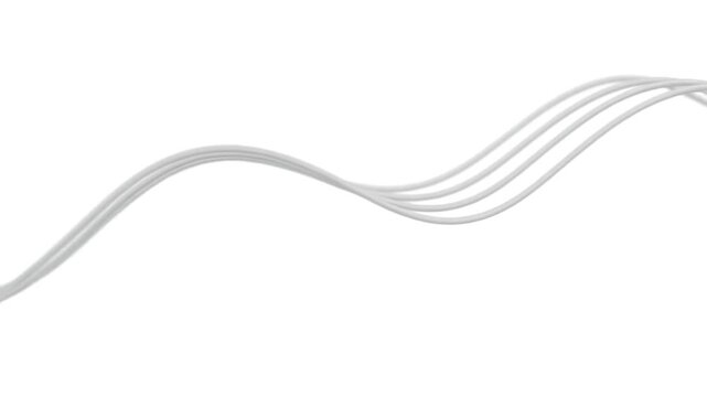 Clean, flowing white lines creating a gentle wave pattern on a minimalist background.