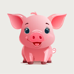 3D niedliches Ferkel