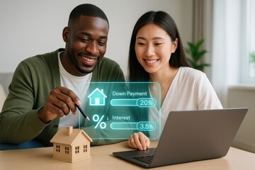 Home financing options for first-time buyers urban setting digital content collaborative environment engaging viewpoint financial literacy concept