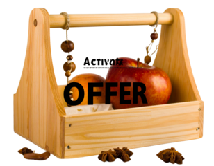 Minimal Vector Activate Offer Button Isolated 