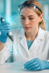 Conducting advanced laboratory research science lab experiment analysis modern environment focused viewpoint innovation and discovery
