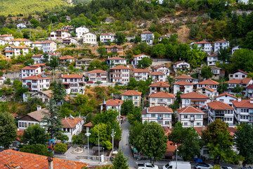 Obraz premium Göynük town with Ottoman houses