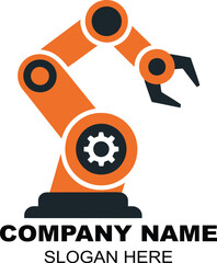 Futuristic Robotic Arm Industrial Automation Technology Engineering Design