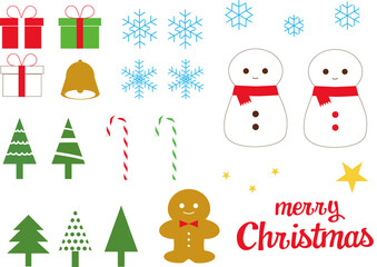 Christmas and snow  relative elements.