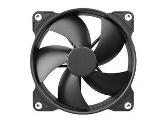Obraz premium Computer cooler fan cpu or pc isolated on transparent background