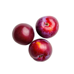 Obraz premium Plum, Juicy and Vibrant The Sweet Allure and Nutritional Goodness of a Perfectly Ripe Plum, isolated on transparent background