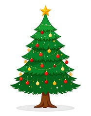 Festive Christmas tree graphic