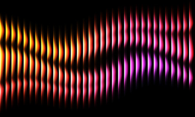 Dynamic abstract glowing waves of color blending vibrant gradients against a black background, perfect for modern design