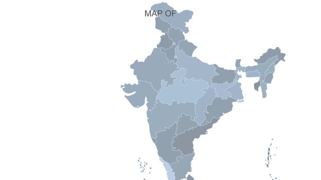 Daman and Diu map video 12, Highlighted on India Map Video, with Borders, Geography & Education&rdquo; India map video, Indian territory video.