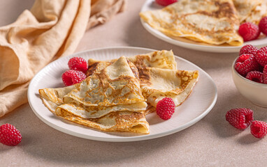 freshly baked crepes