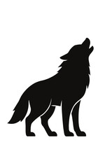 vector illustration of a wolf