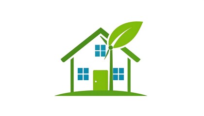 Fototapeta premium Eco-friendly home graphic