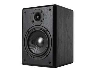 Obraz premium Modern Black Sound Speaker Isolated