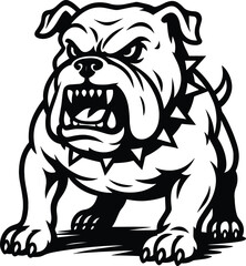 Bulldog Vector EPS File | High Quality Editable Design, Digital Clipart, Scalable Graphic Illustration, Print Ready Artwork, Creative Template Download