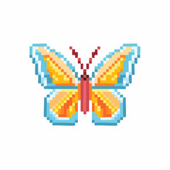 Pixel Butterfly Icon Colorful RPG Insect