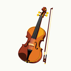Fototapeta premium violin isolated on white