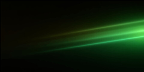 Abstract design with green and blue rays of light creating a digital texture and glowing pattern on a dark background