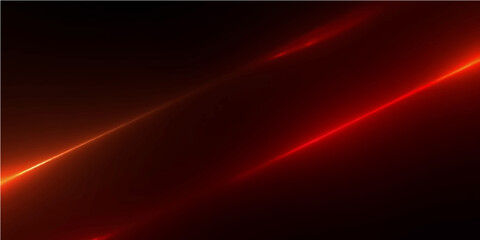 Abstract red background with glowing blue rays and lines creating a dark motion effect © alien