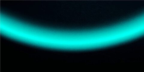 Abstract glowing blue light waves and fractal stars motion in dark space