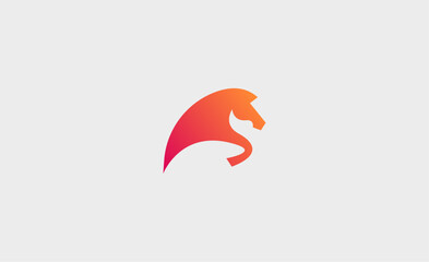 Fototapeta premium Logo Horse Growth or Rising. Business, Stategy and tech concept creative design.