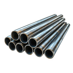 Fototapeta premium Metal pipes isolated on transparent background