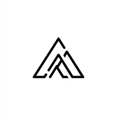 Abstract mountain logo design