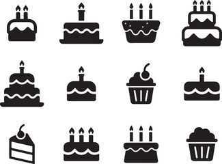 celebration, various, event, category:, treat, icon, design, cream, graphic, cakes, food, party, cake., description:, sugar, designs, muffin, cherry, keywords:, birthday, icons, candles, pastry, grid