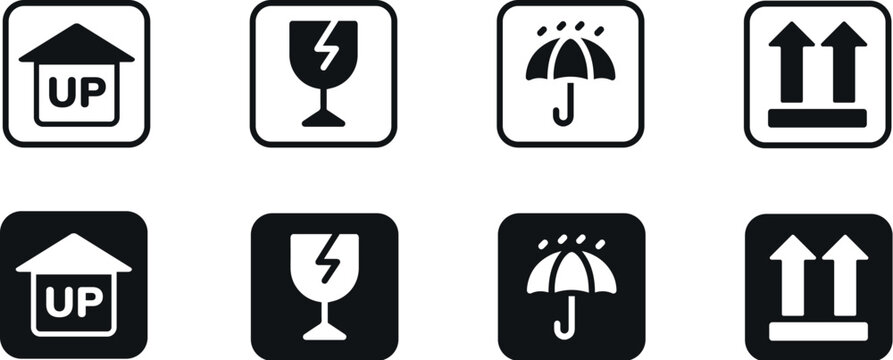 &Iacute;conos para rotulaci&oacute;n de embalaje de cajas