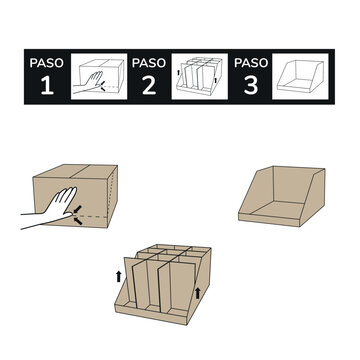 Instrucciones de armado de cajas RRP