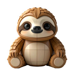 Cute cartoon sloth toy