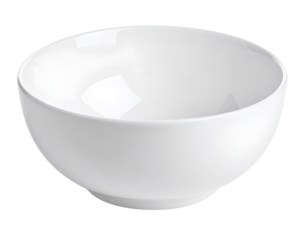 empty bowl isolated on white background