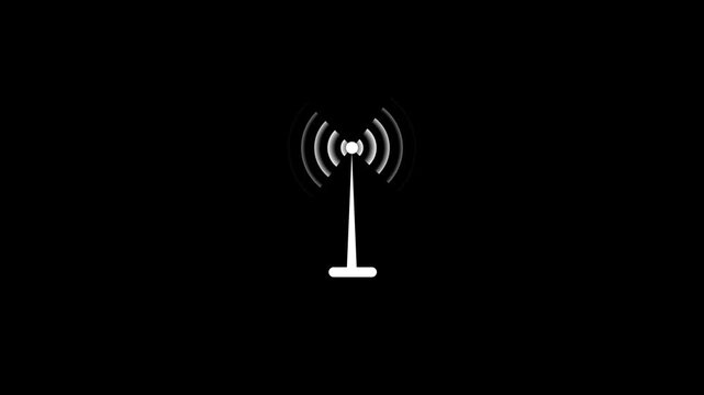 Wi-fi wireless internet network net connection icon logo wi-fi . technology wireless signal icon .