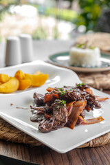 sautéed beef with potatoes