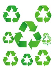 Recycling symbols collection