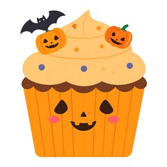 Cute Halloween cupcake