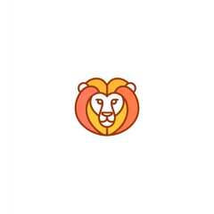 Naklejka premium Lion logo design