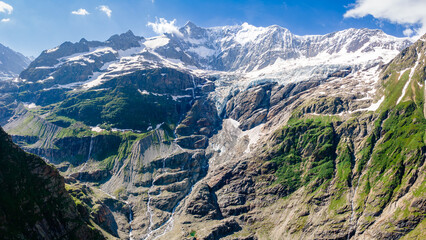 views of Ischmeer glacier, Switzerland