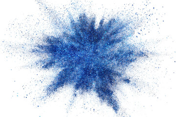 blue glitter sparkle party celebration explosion PNG transparent background isolated graphic resource cutout