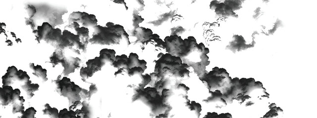 Abstract cloudscape design showing turbulent storm clouds and shadows