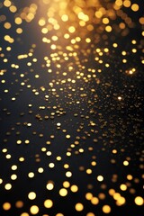 Golden Bokeh Background Elegant Holiday Sparkling Celebration Design