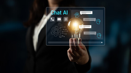 AI chatbot interface facilitates communication, chatbot, and AI interaction for automated user support and information exchange Latch