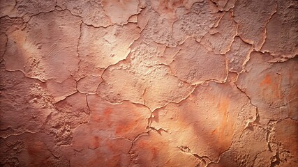Fototapeta premium Textured Plaster Wall with Earthy Tones and Organic Patterns for Backgrounds