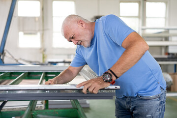 Aluminium and PVC industry worker