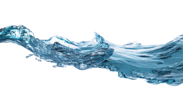 A dynamic water splash, flowing,  and textured