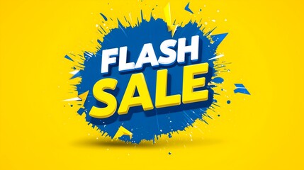 High impact logo design for a flash sale event featuring vibrant colors and dynamic graphics