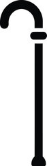 Fototapeta premium walking stick vector icon Isolated on White Background