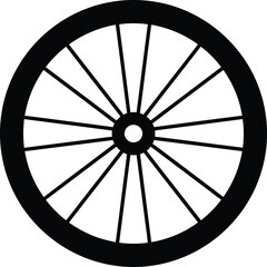 bicycle rim vector icon