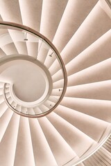 spiral staircase in the church